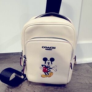 Coach Christmas Mickey Crossbody